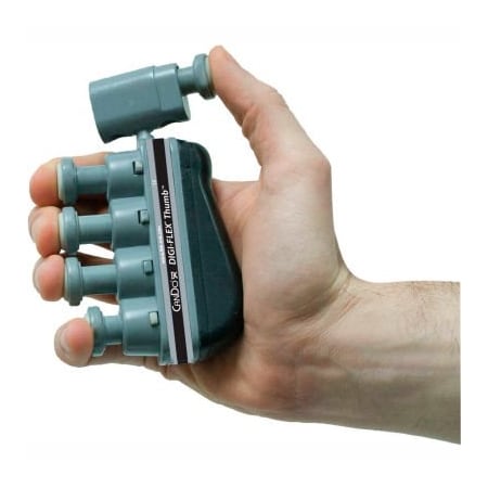 Fabrication Enterprises Digi-Flex Thumb Exerciser, Silver, XX-Heavy 681818